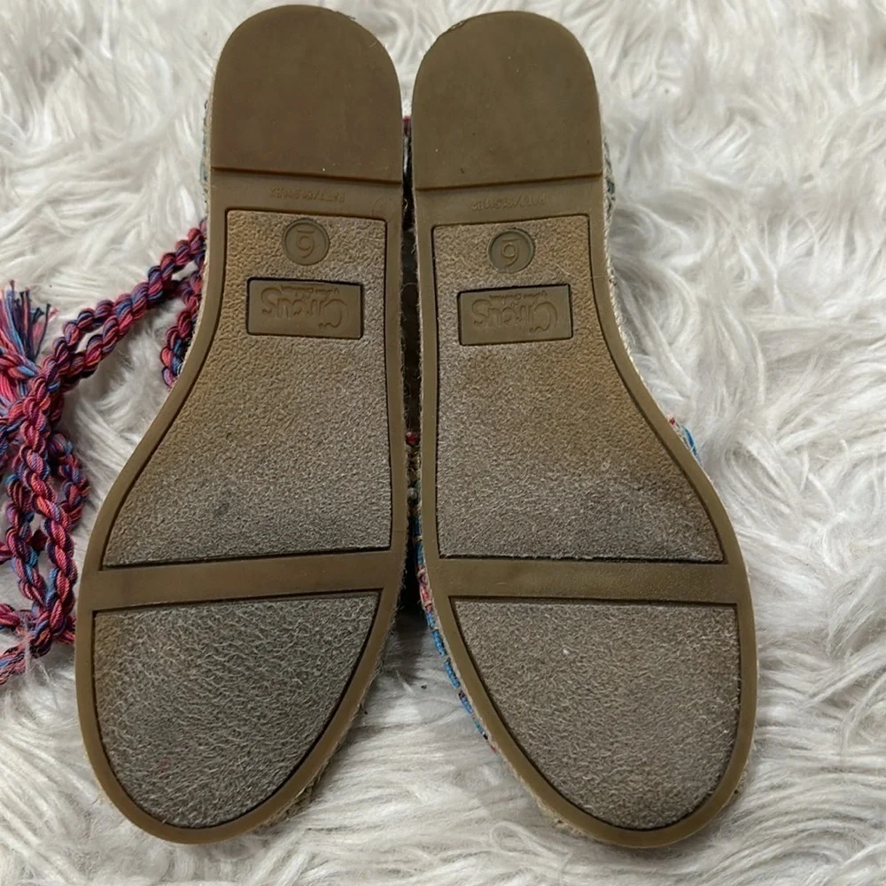 Sam Edelman Circus Lace up Lenora Espadrille Flats